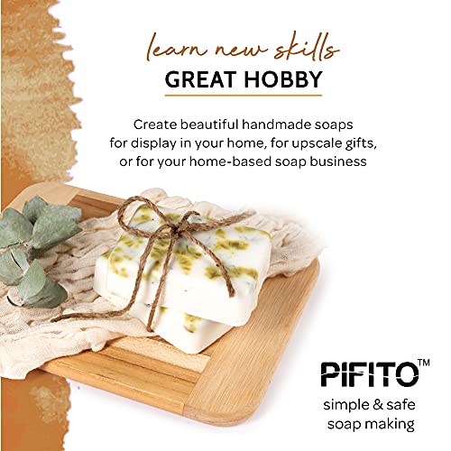 Pifito Shea Butter Melt And Pour Soap Base (2 Lb) │ Premium 100% Natural Glycerin Soap Base │ Luxurious Soap Making Supplies #TOP6