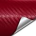 VViViD XPO Burgundy Dry Carbon Fiber 1ft x 5ft Vinyl Wrap Roll with Air Release Technology