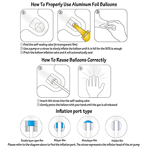 40 In Cream White Number Balloons Helium Foil Mylar Balloon Birthday Party Banquet Decoration Digital 5 #TOP2