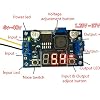 LM2596S DC-DC Buck Converter DIY 4-40V to 1.25-37V Step-Down Regulator Power Module Volt Stabilizer with LED Voltmeter Display
