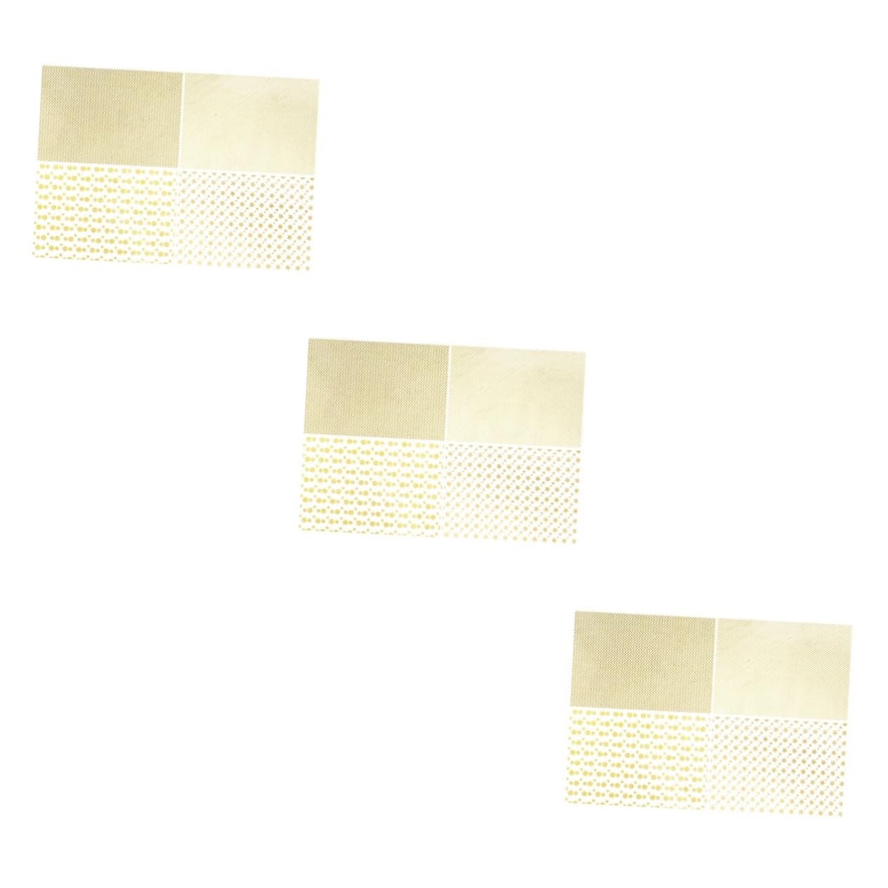FRCOLOR Lot De 3 Rouleaux De Papier Doré De Luxe Motif Étoiles Pois Et Rayures Pour Anniversaire Mariage Fêtes 4 Pièces X 3