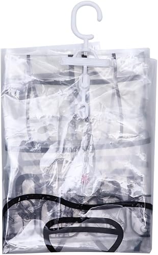 Miniatura 2 de Outgeek Bolsas colgantes de almacenamiento al vacío, bolsas selladoras al vacío para ropa, juego de 4 (2 largas, 2 cortas), bolsas de almacenamiento