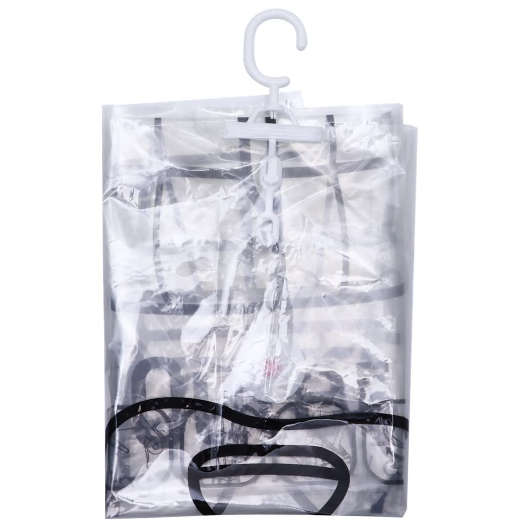 Outgeek Hanging Vacuum Storage Bags, Vacuum Sealer Bags for Clothing, Set of 4 (2 Long, 2 Short), Clothes Compression Storage Bags, Space Saver Bags for Clothes, Suits and Jackets