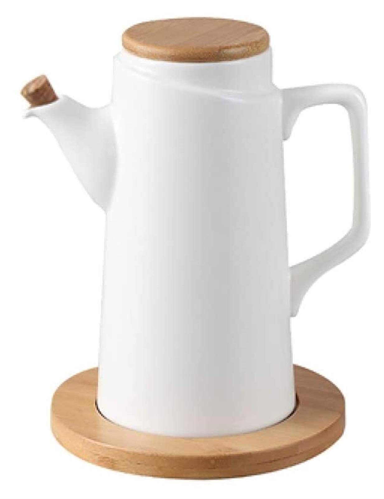 YoupO Ceramic Vinegar Oil Bottle，dispenser Oil Can Olive or Vinegar Bottle Anti-Leakage, Ceramics Oil Bottle, Ceramic Soy Sauce Bottle, (Color : A) (Color : B)