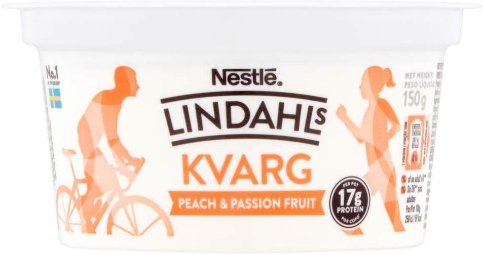 Lindahls Kvarg Peach & Passion Fruit 150g