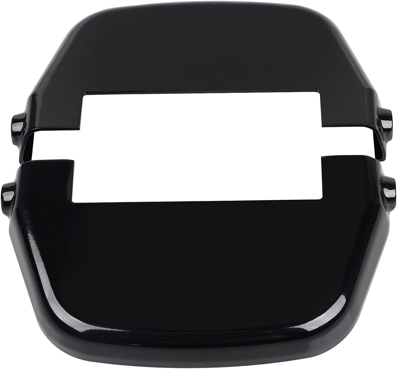 Rear Passenger Footboard Floorboard Inserts Covers for Harley 1999-2013 Touring Road King Electra Road Street Glide and 2000-2017 Softail and Dyna w/traditional passenger floorboards, Black