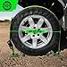 Heavy Duty Wheel Chock Tie Down Straps Set (2PK) - 4,400lb Guaranteed Max Break Strength, (2) 2