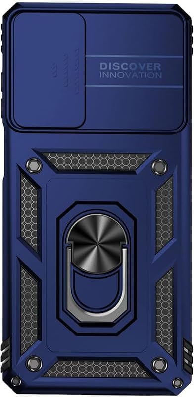 Image of AIBEX Back Cover for Vivo T2x 5G / Vivo Y56 5G / Vivo Y16 4G | D10 Tough Armor Case | Sliding Camera Shield | 360 Protection | Kickstand Ring Holder | Military-Grade Shockproof Bumper Case