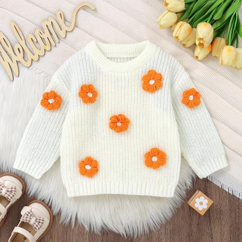 Infant Toddler Baby Girl Oversized Sweater Long Sleeve Sweaters Fall Winter Tops Clothes3