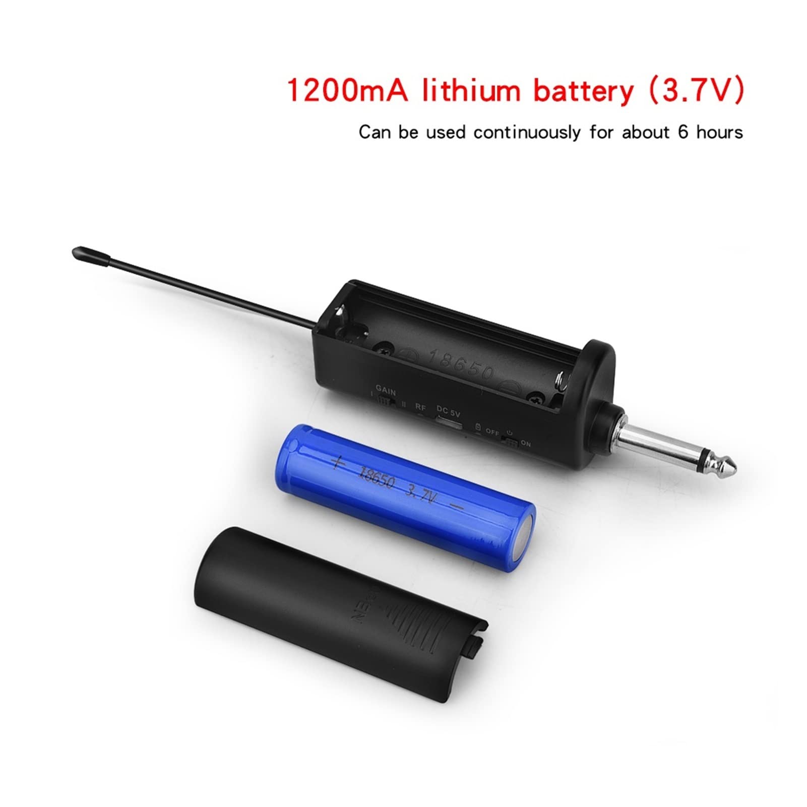 Attrezzatura per DJ per Feste di Microfono Wireless Dual Dual Handhell ​​Mic con Ricevitore Ricaricabile Portatile for Il discorso della Chiesa di Karaoke