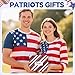 HAPPYPOP Patriots Gifts for Men Women - American Flag Gifts, USA Republican Socks, Patriotic 4th of July Socks