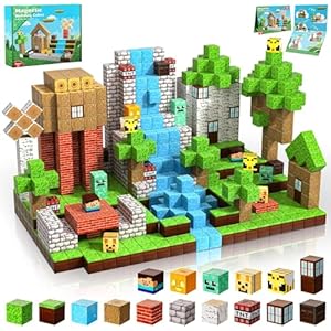 ToyUnited Magnetic Blocks-100PCS Magnetic Building Blocks Tiles Stacking Cubes Game, Creative Construction Toys STEM Montessori Sensory Toys for Kids Boys Girls Ages 3 4 5 6 7 8 9 10 Birthday Gifts