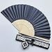 Produktbild Seidenfächer Und Schwarzes Tablett Neue 10-Farben-Hochzeitsfächer-Spezialbox 21Cm Einseitige Seidenfächer-Hochzeit Leerbox Weiß-Weiß-Box 21Cm Nummer 3 Schwarzer Seidenfächer Und Schwarzes Tablett