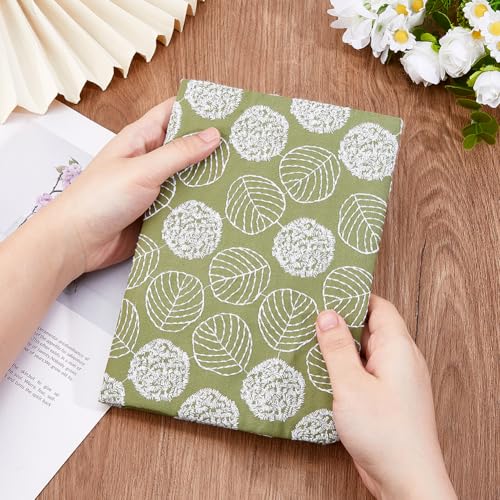 Pochette livre A5 coton lavable olive contre pages cornées - 3