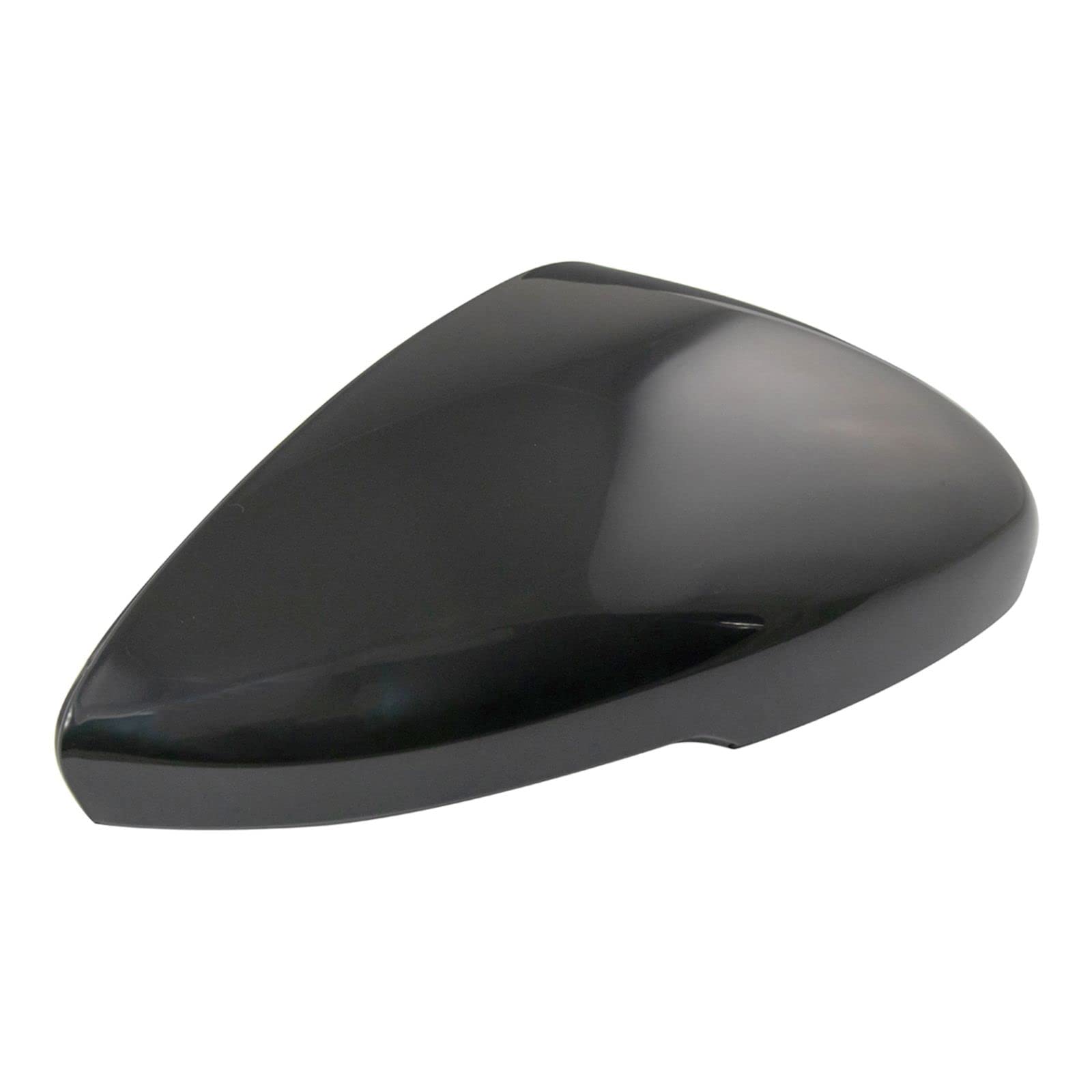 Right Side Mirror Cover Cap For 2008-2013 Honda Accord - Primed Black ABS Plastic