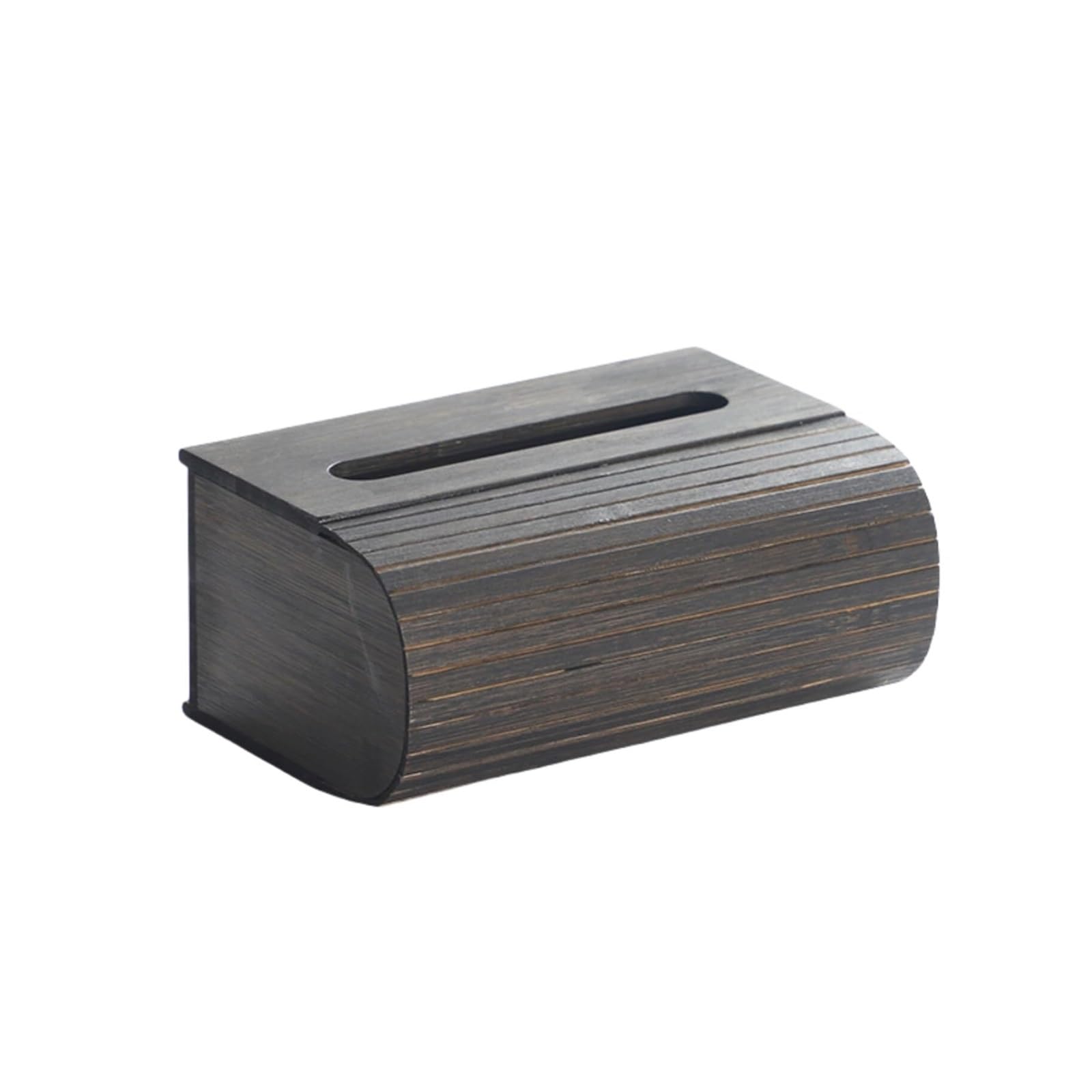Tissue Dispenser Box Vintage Tissue Box Cover With Magnetic Closure Refined Bamboo Fabric Dispenser Holder Apartment Must Haves(Black)