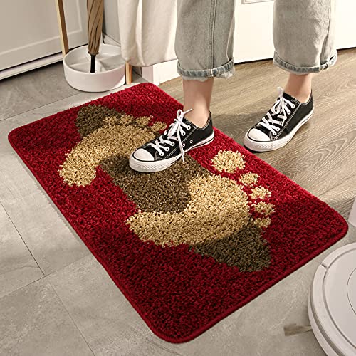 TOMEX Door Mat Indoor Doormat, 2023 Upgraded Non-Slip Floor Mat, Welcome Mat for Home, Floor, Bathroom（24” x 36” /60 x 90cm, Foot）