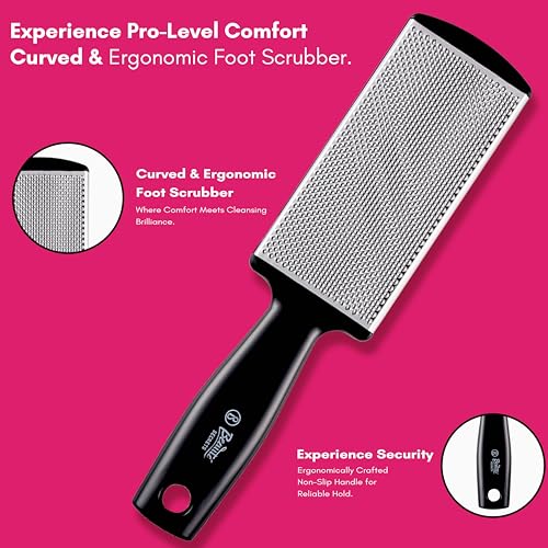 Beauté Secrets, Foot Scrubber, Callus Remover, Effective for Thick Callus and Cracked Feet Pedicure Rasp, Remove Hard Skin, Grater Foot Filer - Image 3