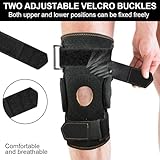 AOOWU Hinged Knee Support Brace, Adjustable Open Patella, Hinged Knee Support with Parallel Straps & Dual Side Stabilizers - Image 5