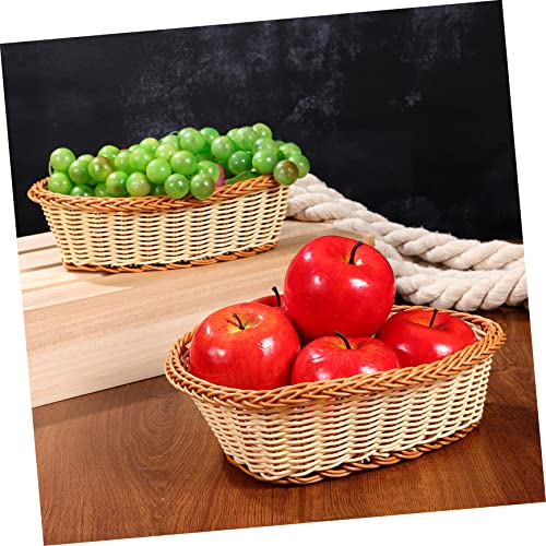 GANAZONO Cesta De Armazenamento De 4 Peças Cestas Tampas Cesta De Vime Cesta De Vime Cestas De Comid