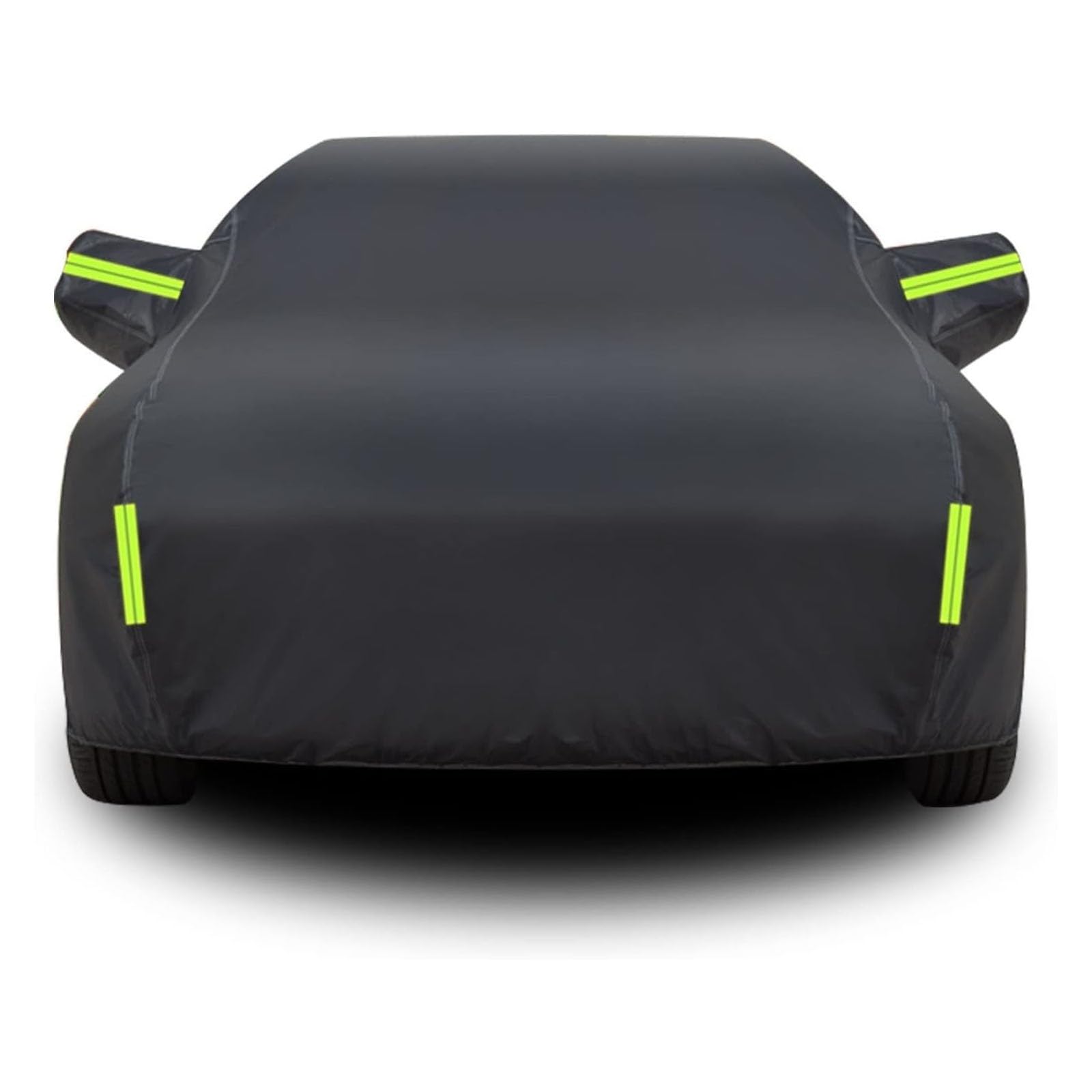 Telo Copriauto Antigrandine 430 x 180 x 160 cm Resistente Ad Acqua Polvere Neve Sole Freddo Impermeabile Antigraffio Copertura per Auto Telo Copriauto per Interno Ed Esterno, Nero