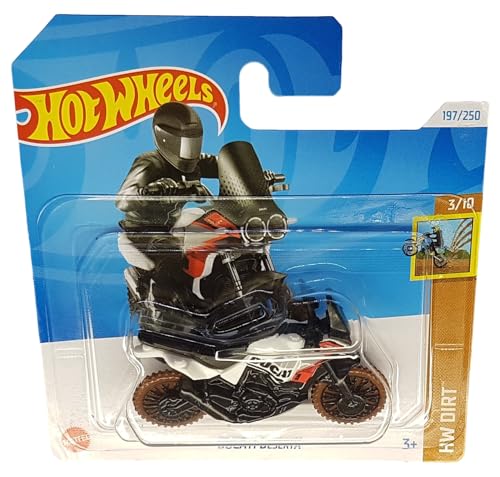 Hot Wheels Ducati DesertX 3/10 HW Dirt Rojo y Blanco miniatura 2