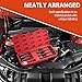 GETLITOOL 6PCS 3/8-Inch Drive Magnetic Swivel Spark Plug Socket Set, CR-V Spark Plug Socket with Size-marked for Repairing Car, 12 Point, Include 9/16-Inch, 5/8-Inch, 13/16-Inch, 14mm Socket