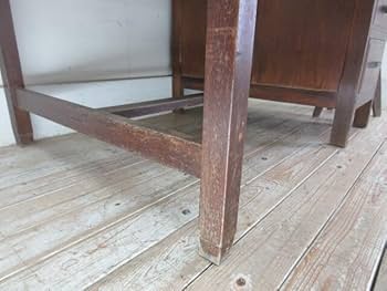 Amazon.co.jp: 古い楢材の5杯引き出し片袖机K773アンティーク