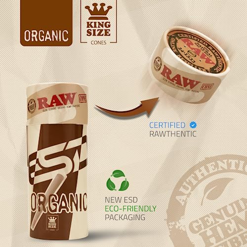 RAW-Cones-Organic-King-Size-100-Pack-Slow-Burning-Pre-Rolled-Cones-with-Tips-Included