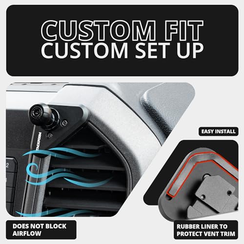 Tackform-Vent-Phone-Mount-Compatible-with-2015-2020-Ford-F-150-2017-2021-Super-Duty-and-2018-2021-Expedition-Aluminum-Universal-Magnetic-Phone-Holder-Short-Reach-NOT-MAGSAFE-Compatible