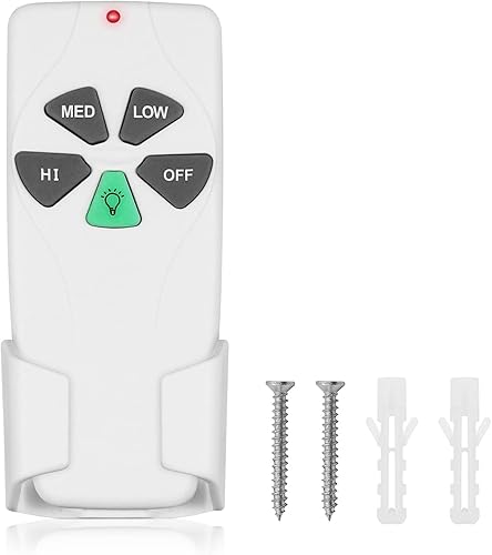FAN-53T - Control remoto para ventilador de techo, repuesto para Hunter, Hampton Bay, Harbor Breeze, Kichler, reemplazar 2AAZPFAN53T L3HFAN11T