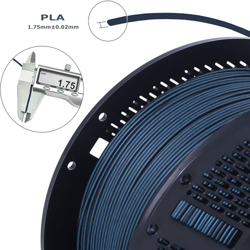 Image of PLA Float Color 3D Printer Filament, Dual-Color Flow Effect Across Smooth Surfaces,1.75mm,1kg(2.2 lbs) Best Suited for Large, Smooth-Surface Models (Blue-Black