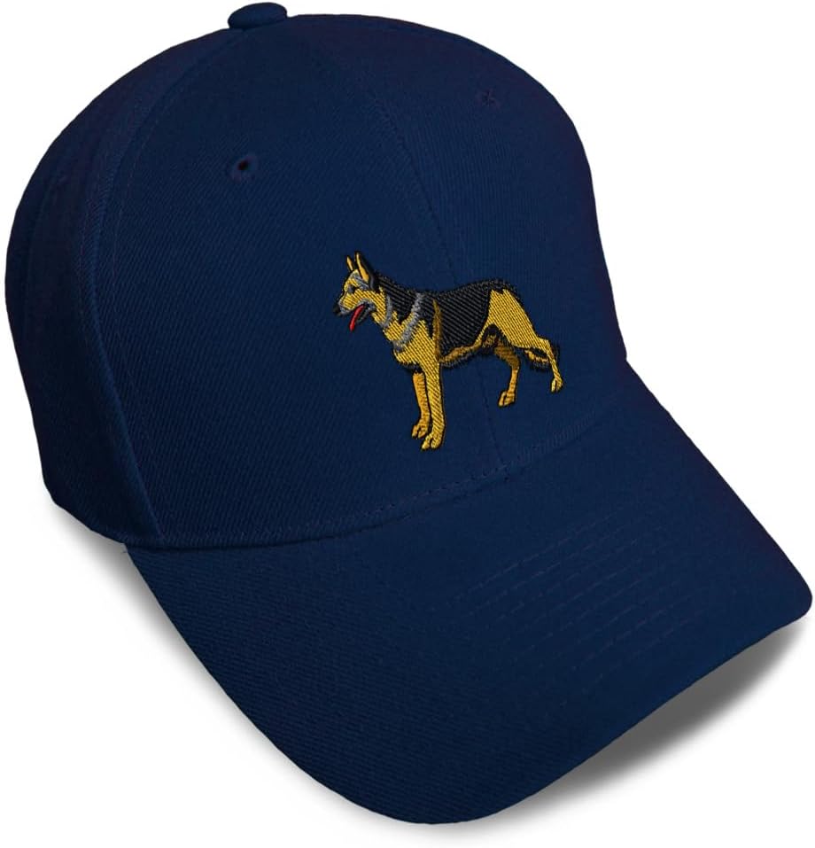 Speedy Pros Baseball Caps for Men & Women Embroidered German Shepherd Dog Pet Ladies and Gentlemen Hats
