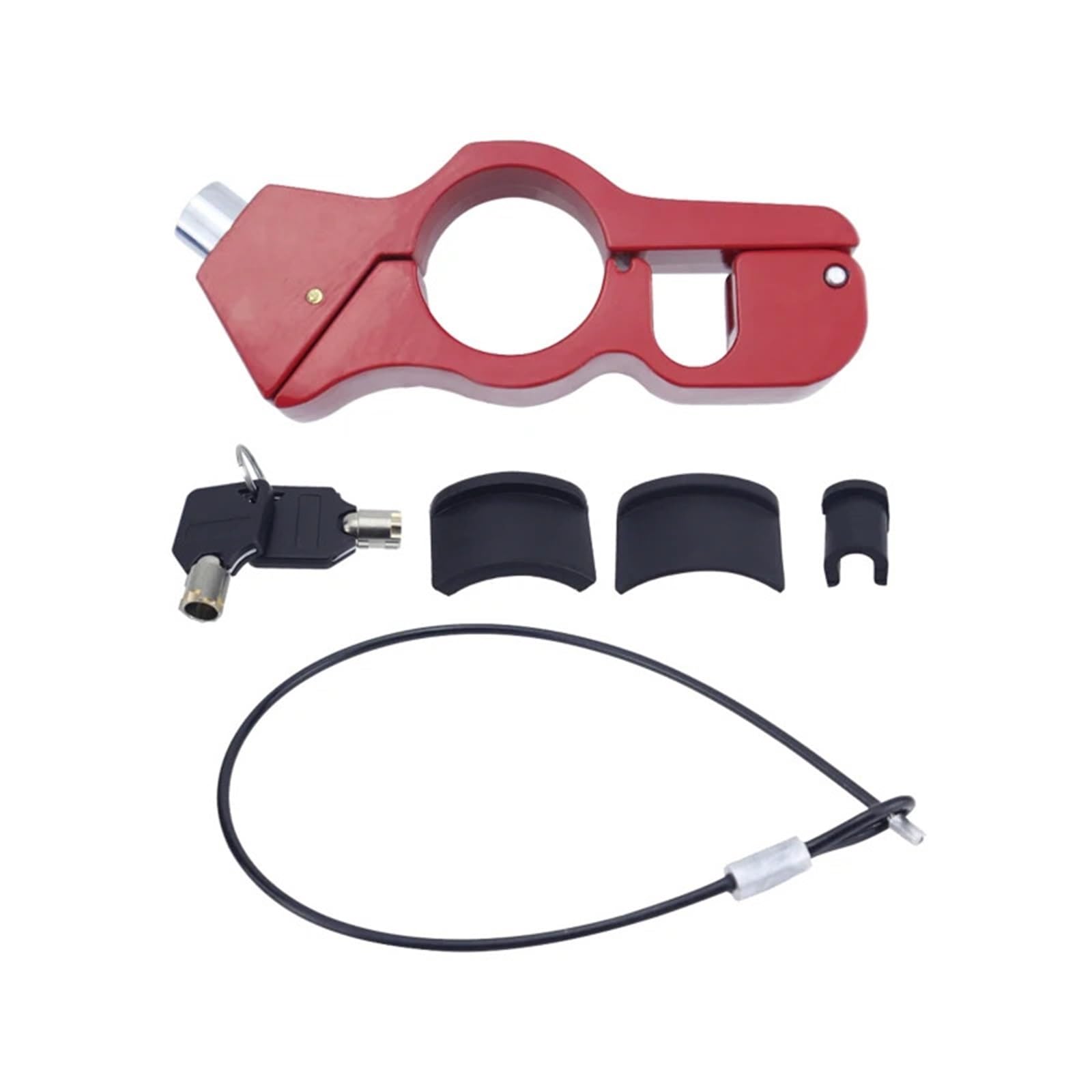 Motorcycle Handlebar Lock Motorcycle Grip Lock Heavy Duty Anti Theft Helmet and Brake Secures Bike Scooter Moped Motorbike Lock Security(Beige Driver Left)