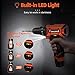 Faxamol Taladro Atornillador 12V, Destornillador Eléctrico 90PCS con 2 x 1.5Ah Baterías...