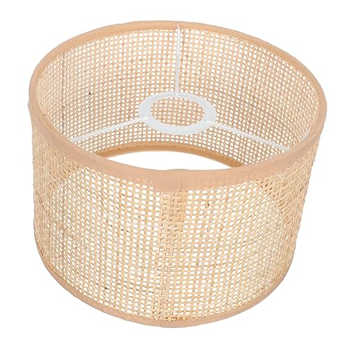 NULYLU Decorative Rattan Ceiling Light Woven Lamp Shade for Living Room Study