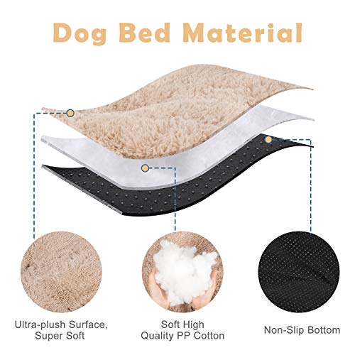 JOEJOY Large Dog Bed Crate Pad, Dog Beds for Large Dogs,Ultra Soft Calming Washable Non-Slip Kennel Crate Pad Mat for Extra Large Medium Small Dogs&Cats Sleeping and Anti Anxiety - Thumbnail 3