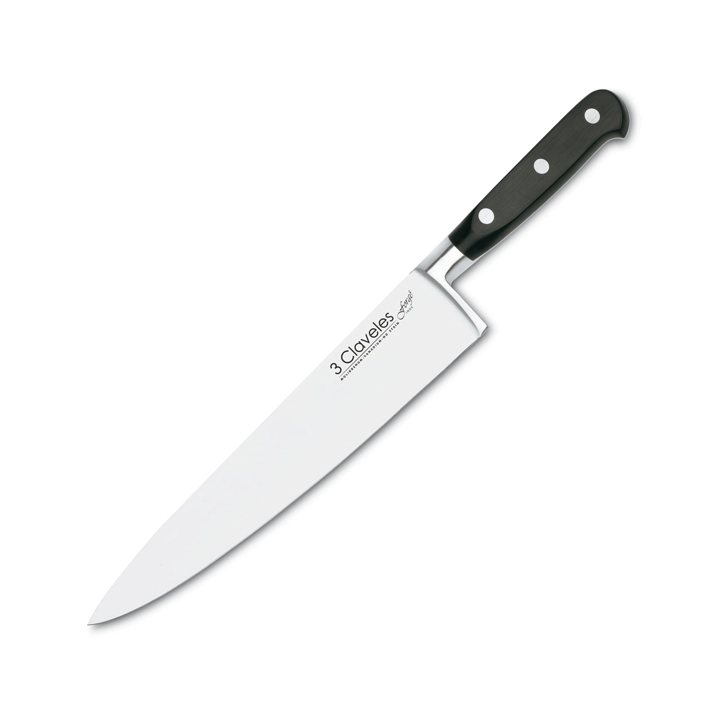 Couteau de cuisine forge 25 cm 3 Claveles 1564 grand couteau de chef lame longue