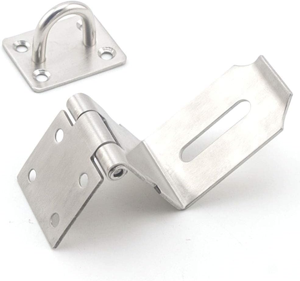 Right Angle Padlock Hasp, Tiberham Stainless Steel 90 Degree Hasp and