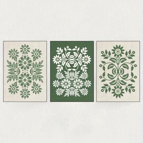 Toile pour salon bureau maison triptyque scandinave 60x80cm