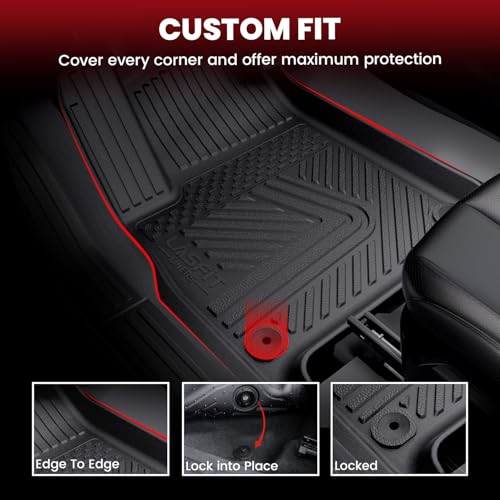 Image of LASFIT Floor Mats for Rivian R1S 2022-2024, with Cargo & Backrest Mats