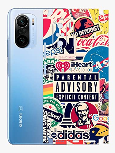 Image of AtOdds - Mi 11X Pro Mobile Back Skin Rear Screen Guard Protector Film Wrap (Coverage - Back+Camera+Sides) (Explicit Graffiti)