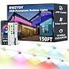 Permanent Outdoor RGB Lights,Waterproof Smart LED Eaves Lights with App/Remote Control,DIY IP67 Waterproof for Christmas and All Holiday Decor,House Roof and Garden Lighting (150FT)