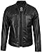 Decrum Mens Black Leather Jackets - Leather Jackets for Men | [1114184] Ddge Hooded Black, L
