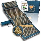 CALM ELEPHANT ORIGINAL XXL MANDALA PRO Tapis Acupression 5 Pièces avec Coussins Nuque et Lombaire, Tapis Pieds, Sac – Fonction Chauffante, Tapis de Massage Complet pour Soulagement Douleur et Stress
