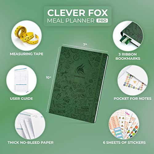 Journal de préparation des repas Clever Fox avec liste d'épicerie Pro - 2