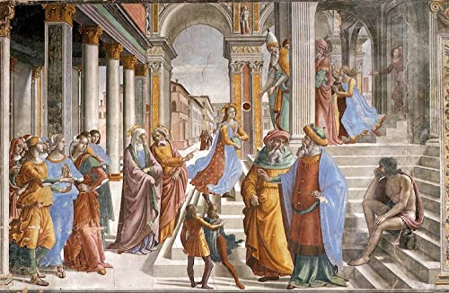 Affiches sur toile de Domenico Ghirlandaio 50x70cm sans cadre pour salon