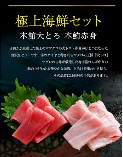 海鮮 お取り寄せ グルメ 人気 プレゼント 内祝 ギフト セット 海鮮丼 海鮮セット 福袋 刺身 おつまみ 魚 鮪 まぐろ 本鮪 大トロ 赤身 メバチマグロ 切り落とし 鮪たたき（ネギトロ） マグロ漬け 豪華 マグロ丼 マグロ四品 3～4人前 (黒スリーブ 熨斗 セット) 2枚目