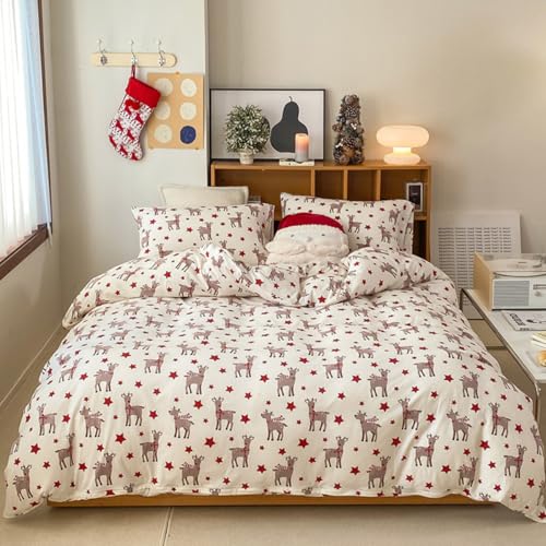 Erwinmu Christmas Comforter Set Queen Size, Christmas Bed