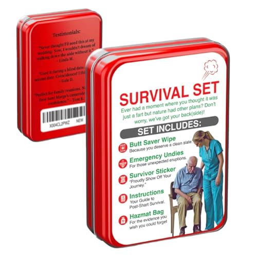 DAWCBVJQ Kit Scoreggioni | Scherzo sulla Cacca con Salviette Umide,Novità